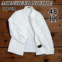 MONSIEUR NICOLE リネン混ジャケット 48 (L)