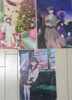 青ブタ展 クリアファイル 3点