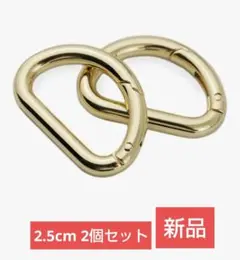 LMAPUR Dリング　ゴールド　2.5cm 2個セット　アクセサリー　未使用