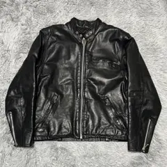 FOOR STEP シングルライダース レザー ジャケット ブラック Lサイズ