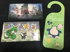 3枚セットWCS2025アナハイム シール&フック ポケマス/カフェ/スリープ