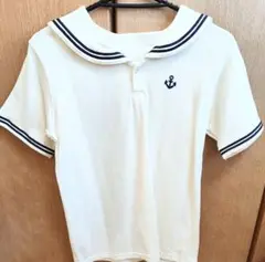セーラーカラーTシャツ ホワイト ステッチハウス 制服のフジ