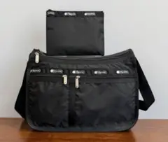 新品　LeSportsac レスポートサック　斜め掛け　ショルダーバッグ　黒