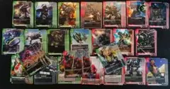 ガンダムカード　ジオン　デッキパーツ各4枚セット　おまけR　7枚付
