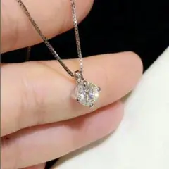 人気の1カラットダイヤモンド4角ネックレス~新商品47
