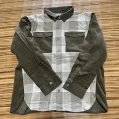petit main プティマイン　長袖チェックシャツ　130cm