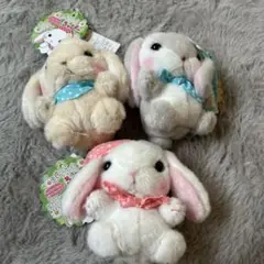ウサギのぬいぐるみ3体セット