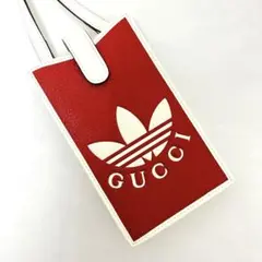 美品/GUCCI グッチadidas スマホショルダー スマートフォンケース