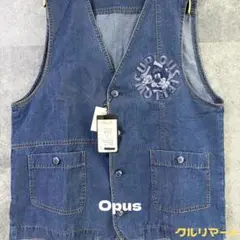 Opus（オーパス） ベスト未使用　繍デニム ライク タグ付き