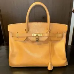 HIGH-CLASS ハイクラス 40 ハンドバッグ レザー カデナ オレンジ HIGH-CLASS ハイクラス 40 ハンドバッグ レザー カデナ オレンジ