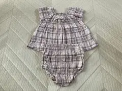 チェック柄 ベビー セットアップ 90cm