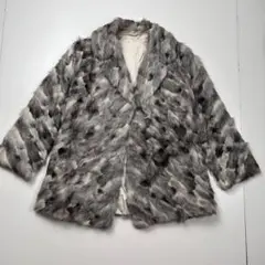 SAFURON ファーコート ミンク毛皮 エレガンス ファージャケット 大きめ