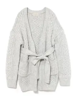 Hug knit cardigan light gray ANDMARY