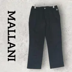 MALLANI ストレッチパンツ 長ズボン アンクルパンツ (11) ブラック系