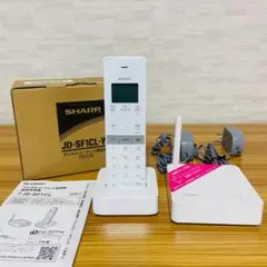 【訳アリ】SHARP コードレス電話機 JD-SF1CL-W