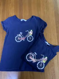 H&M Ｔシャツ　140 双子2点セット