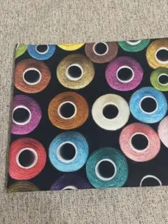 B&B FABRICS 生地　オランダ産　糸　カラフル　リアルプリント