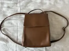レザーバック　ブラウン　リュック