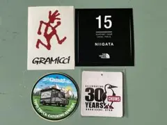 グラミチ、ノースフェイス、チャムス、プライマル ステッカーセット