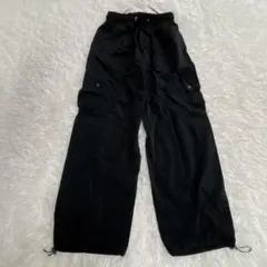 authentic seoul 1990 シャカシャカパンツ　黒　人気　F