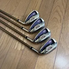 高反発　つるや　アクセル　ゴールドプレミアムⅡ　アイアンセット