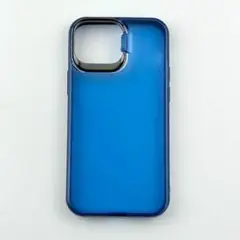 【残り2点】　iPhone13mini スタンド付 耐衝撃 クリアブルー お洒落