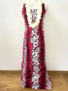 フラダンス ムームードレス Royal Creations ハイビスカス 赤 M