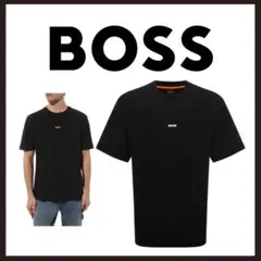 ○★新品 未使用 BOSS リラックスフィットTシャツ ストレッチコットン ロゴ