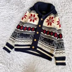 MEN‘S BIGI メンズビギ　カウチンニットカーディガン　フェアアイル　04