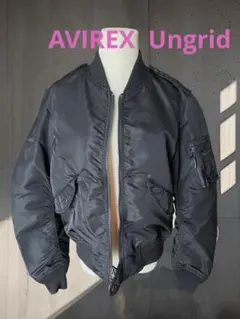 美品　AVIREX ✖️Ungrid アングリッド　MA-1 黒　ブラック