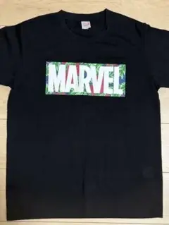 MARVEL ロゴプリント Tシャツ ブラック