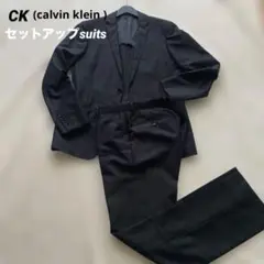 【美品】calvin klein セットアップスーツ ブラック　size M