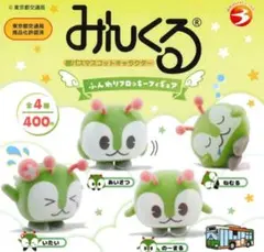 みんくる 都バスマスコットキャラクター ふんわりフロッキーフィギュア　全４種