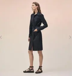 タグ付き新品未使用 HERMES エルメス スタッズ付 シャツワンピース