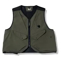 C.P CAMPANY G.D.P VEST プリマロフト ナイロンベスト PRIMALOFT INSULATED VEST (Gray) | プリマロフト中綿ナイロン