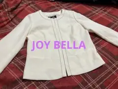 JOY BELLA ノーカラー　ジャケット　クリーム　ホワイト