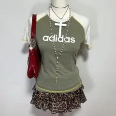 y2k 00s ピチT Tシャツ adidas 海外 グランジ マクブリング