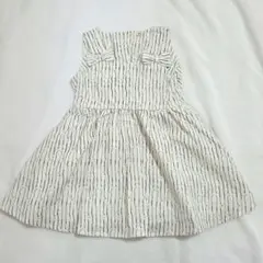 ワンピース ノースリーブ キッズ 夏 プリント 花柄 フラワー リボン 星