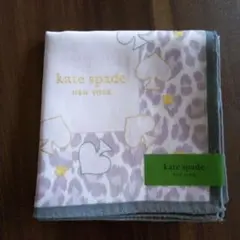 kate spade レオパード柄ハンカチ