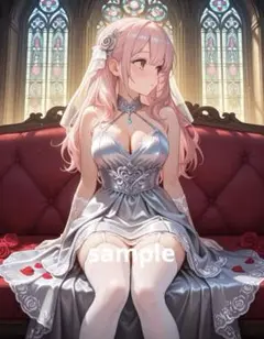 AIイラスト 美女 L版サイズ 1点物 C71
