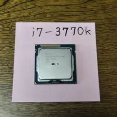 Intel Core i7-3770k CPU 動作品