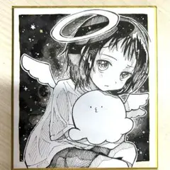 タコピーの原罪　色紙　手描きイラスト　久世しずか