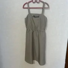 Alyz アルジー ジャンパースカートワンピース ベージュチェック柄 150cm