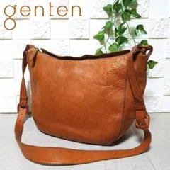 【美品】genten ゲンテン ショルダーバッグ レザー