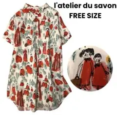 ●l'atelier du savon 半袖ワンピース FREE SIZE●
