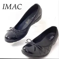 【美品】【未使用品級】iMac Made in ITALY 黒 パンプス22.5