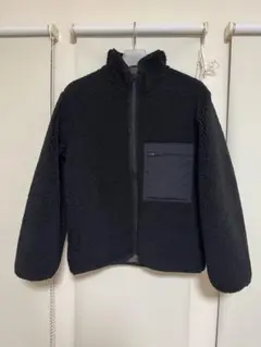 uniqlo u ボアフリースリバーシブルジャケット S ブラック