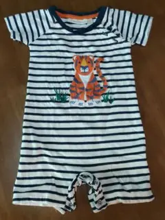 JoJo Maman Bébé ストライプロンパース