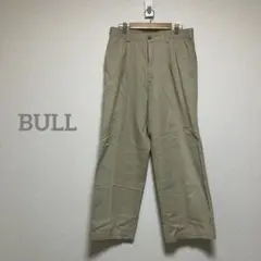 【ブル】 ベージュ チノパン　パンツ　古着　 b304