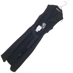 ユニクロ　ノースリーブ　リネンブレンド ラベルワンピース　ブラック　S 新品